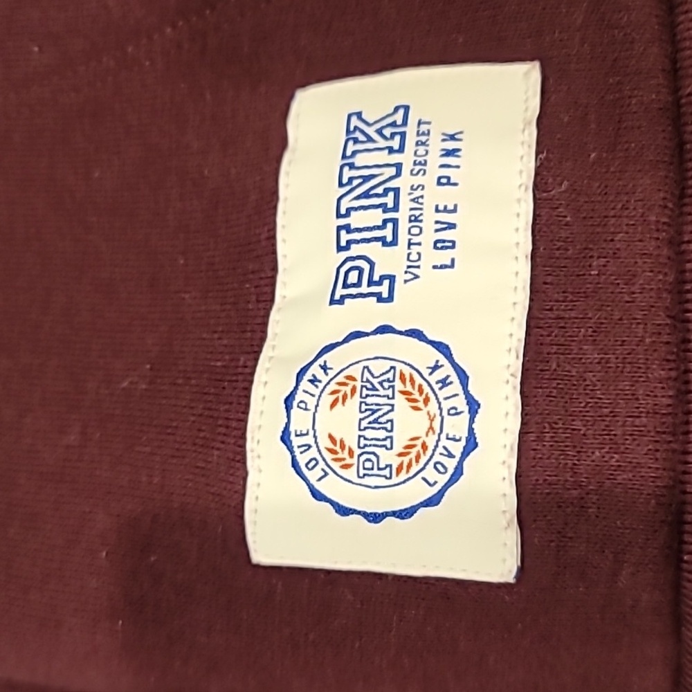 Victoria Secret "PINK" Popular Women's Burgundy Hoodie - Picture 7 of 12